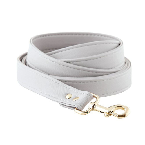 Grey Saffiano Leash by Santa Barbara Design Studio