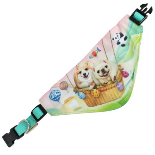 Hot Air Balloon Medium Pet Scarf by Henry Cats & Friends