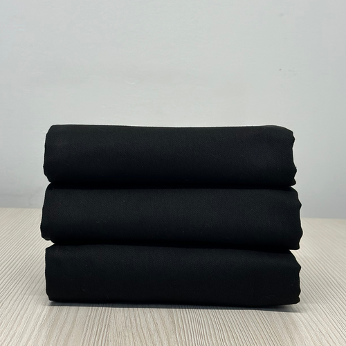 Plain Black Tea Towel by Good Linen Co