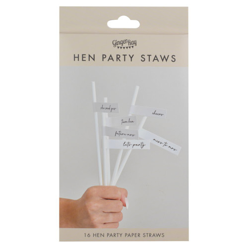 Hen Party Straws