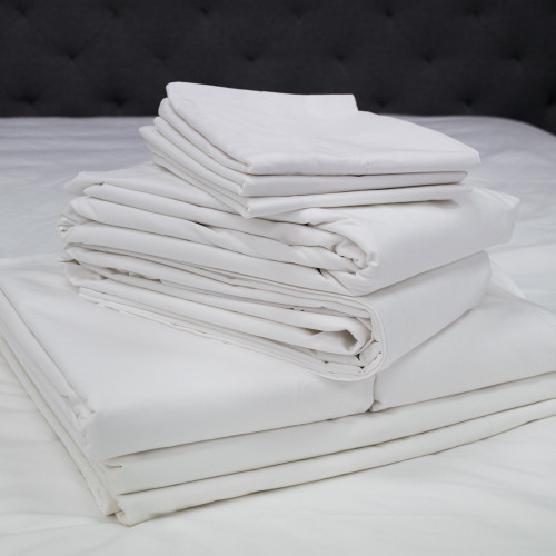 Actil Commercial by Sheridan Supercale White Flat Sheets/Pillowcases Separates