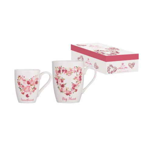 Mini Me Heart 2 Piece Mug Gift Set by Ashdene