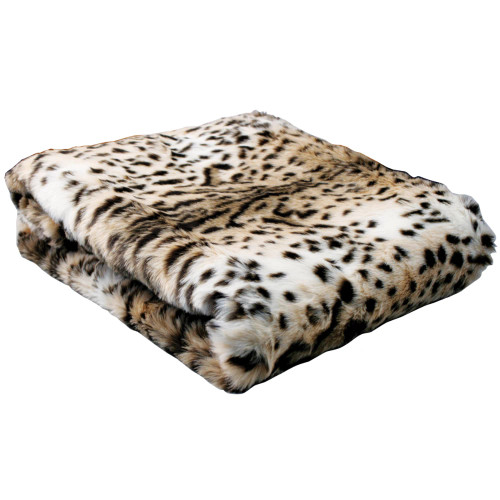 Leopard Faux Fur Throw Leopard Faux Fur Throw