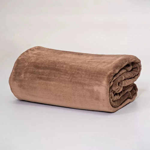 Dreamticket Coral Fleece Blanket - Hazelnut