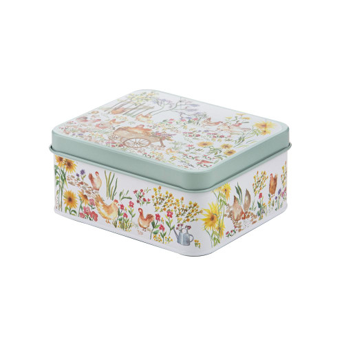 Garden Hens Biscuit Tin by Ashdene