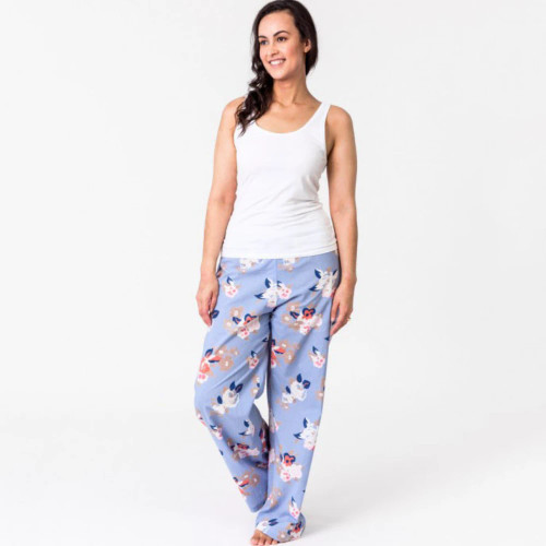 Vintage Floral Blue Lounge Pants