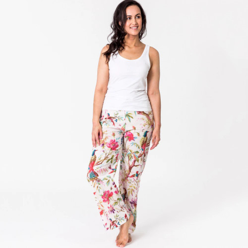 Paradise White Lounge Pants