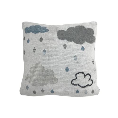 Clouds Baby Cushion Grey