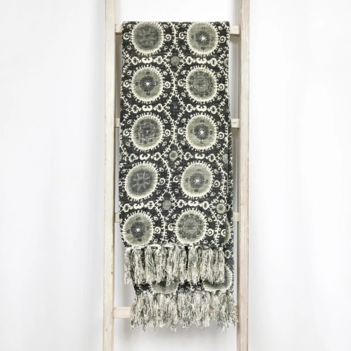 Mosaic Black Throw Mosaic Black Throw