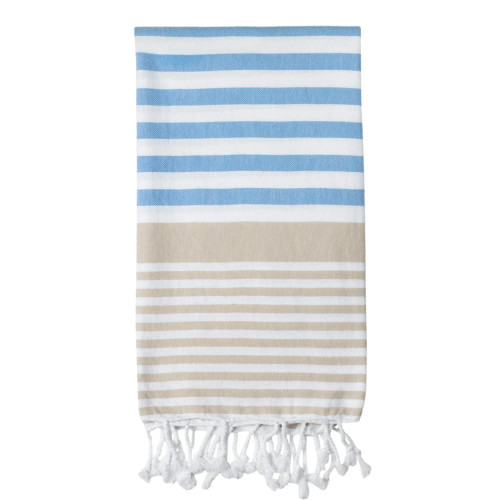 Sofia Turkish Towel Sky Blue Sand Sofia Turkish Towel Sky Blue Sand