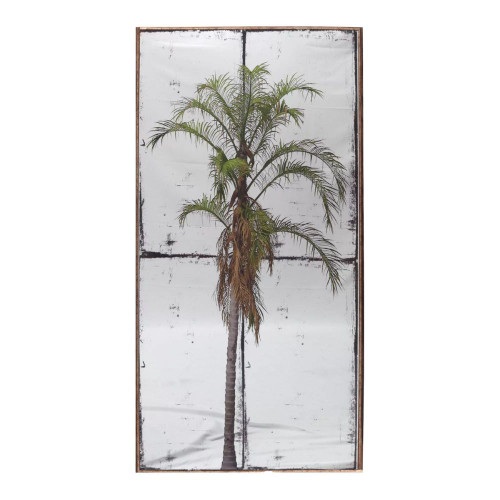 Palm Antique Style Wall Mirror Art by Linens and More