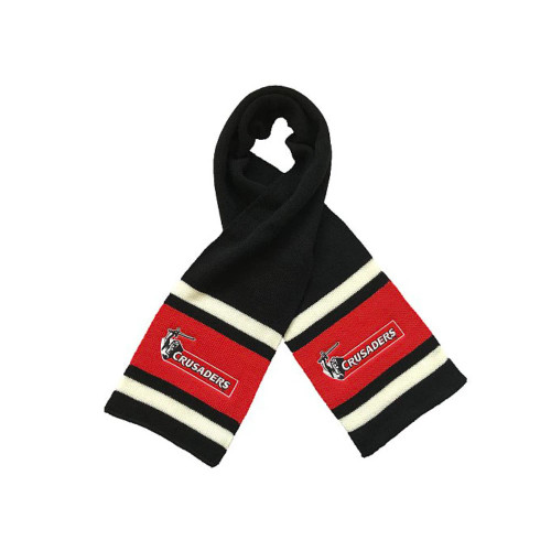 Crusaders Super Rugby Scarf Kids Black Red Crusaders Super Rugby Scarf Kids Black Red