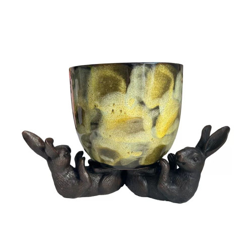 Hare Feet Up Pot Holder Set Of 3 Aged by Linens and More Hare Feet Up Pot Holder Set Of 3 Aged by Linens and More