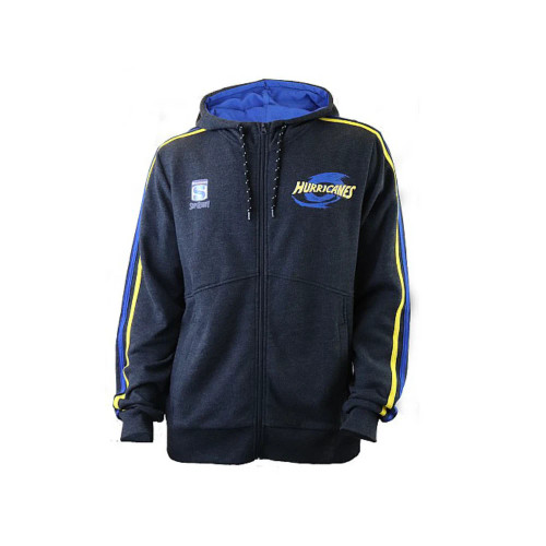 Hurricanes Super Rugby Zip Front Hoody Charcoal Hurricanes Super Rugby Zip Front Hoody Charcoal