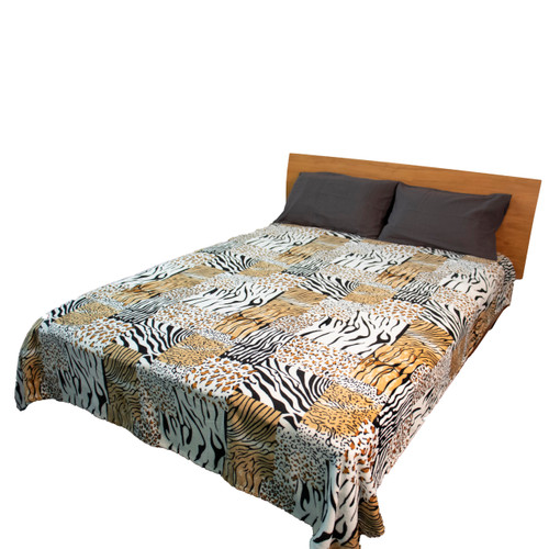 Animal Printed Polar Fleece Blanket Queen/King