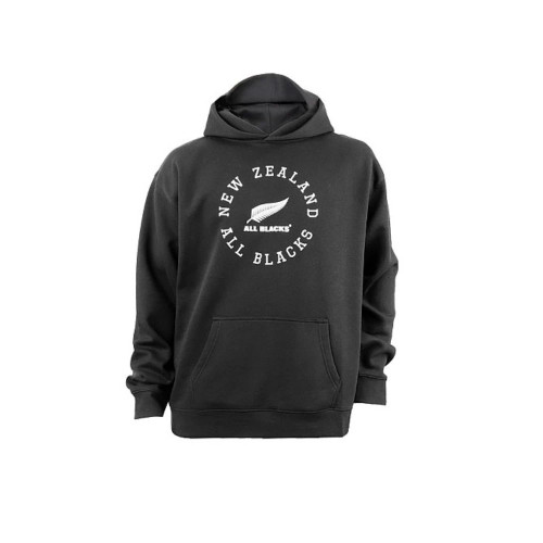 All Blacks Adult NZ Logo Hoodie Black All Blacks Adult NZ Logo Hoodie Black