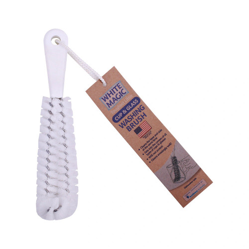 Toughest Little Cup & Glass Washing Brush by White Magic