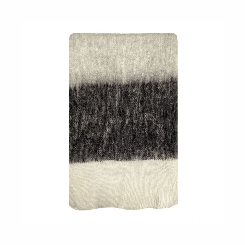Bliss Wool Mohair Blend Stone Black/Grey/Cream by Linens and More