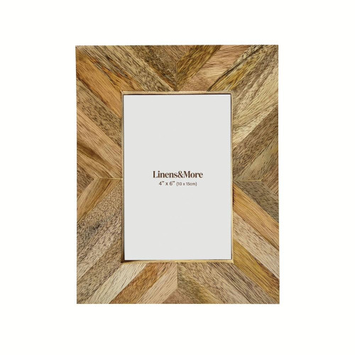 Sunburst Mango Wood Frame 4 x 6" by Linens and More