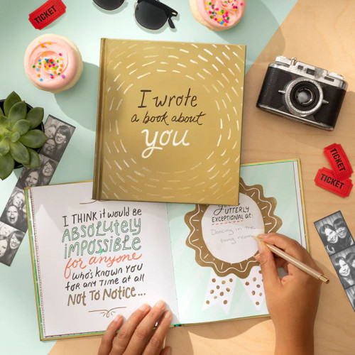 Gift Book - I Wrote a Book About You (Gold Edition) by Compendium