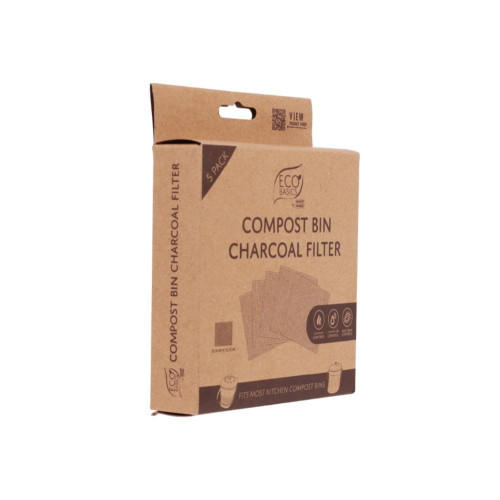 Eco Basics Compost Bin Charcoal Filter 5 Pack by White Magic
