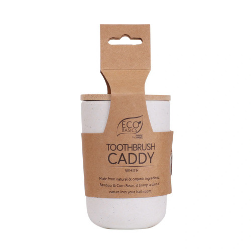 Eco Basics Toothbrush Caddy - White
