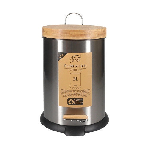 Eco Basics Rubbish Bin 3L - Stainless Steel