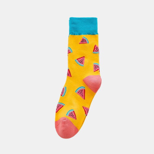Watermelon Socks - Yellow by Antigone