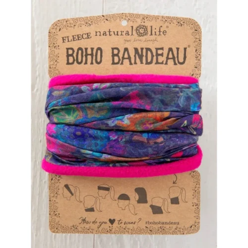 Fleece Boho Bandeau - Dark Floral by Natural Life