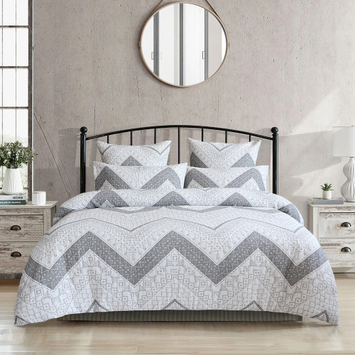 Indie Jacquard Yarn dye Duvet Cover or Euro P/C by Renee Taylor