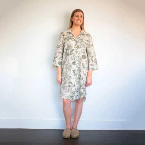 Linen Botanical Nightshirt by MM Linen