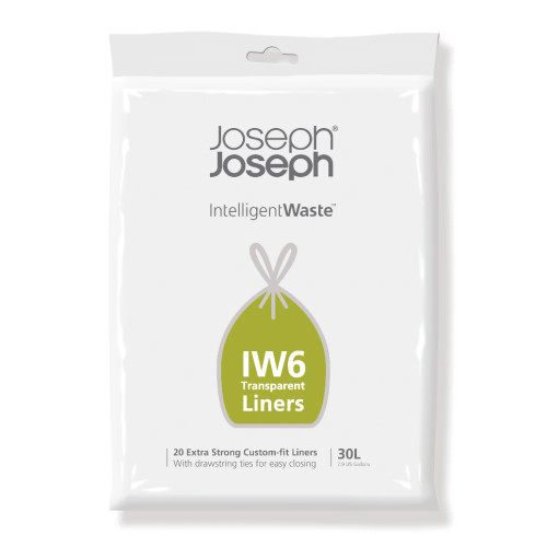 Iw6 30L Clear Liners 20 Pack by Joseph Joseph