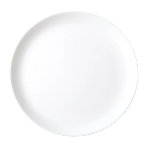 White Coupe Glass Dinner Plate - 25cm