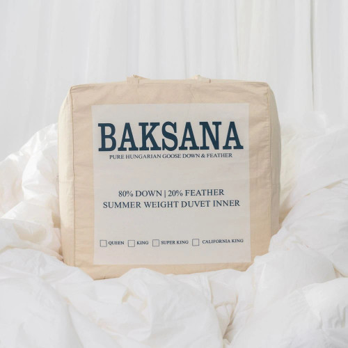 80/20 Hungarian Goose Down & Feather Summer Weight Duvet Inner by Baksana