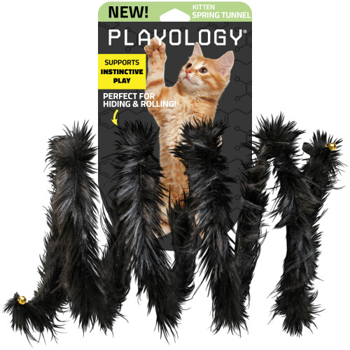 Fuzzy Tunnel Cat Toy by Playology
