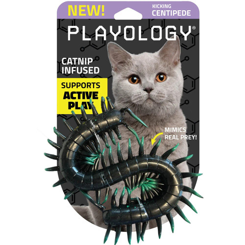 Kicking Centipede Cat Toy by Playology