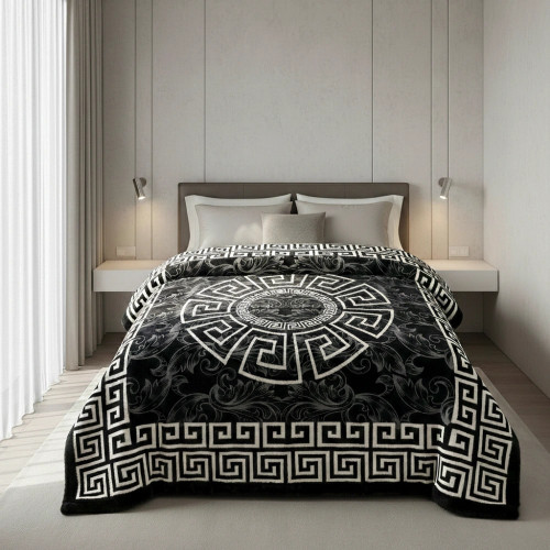 Acrylic Super Soft Heavy Weight Mink Blanket - Meander by Renee Taylor