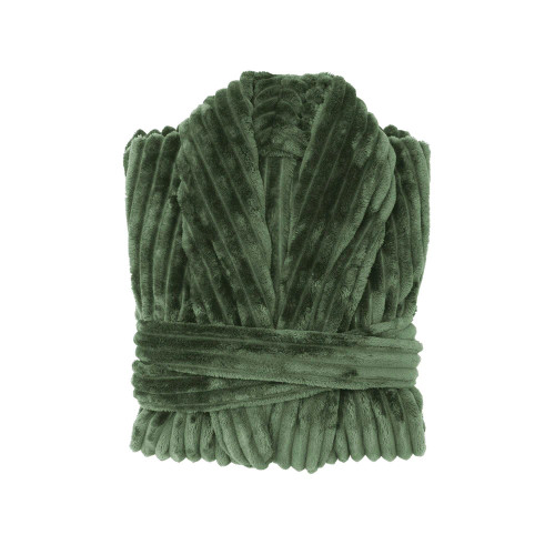 Channel Fleece Robe Juniper by Bambury