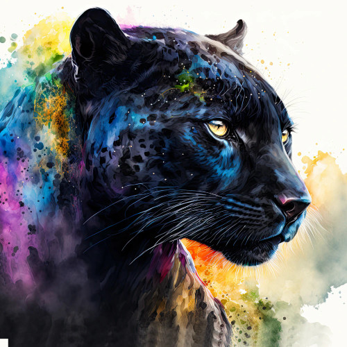 Coloured Panther Fleece Blanket 180x200cm by Marlborough