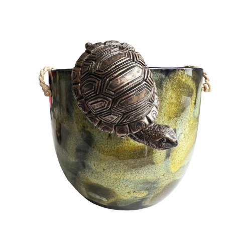 Tortoise Hanging Rim I Gold by Linen & More - 8x5.5x5.5cm