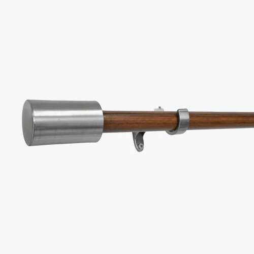 Camberwell Extendable Rod Set by Zaab - Walnut/Nickel 22/25mm (4-Pack Bundle)