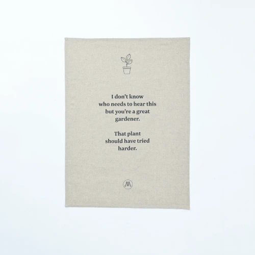 Brown Thumn Tea Towel by MM Linen