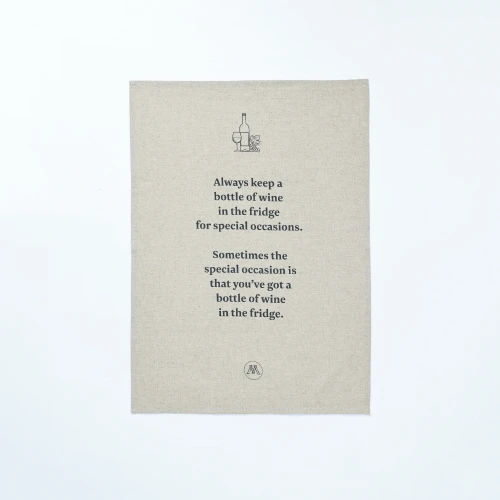Wine Not Tea Towel By MM Linen