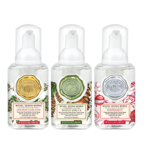 Holiday Wishes Mini Foaming Soap Set by Michel Design Works