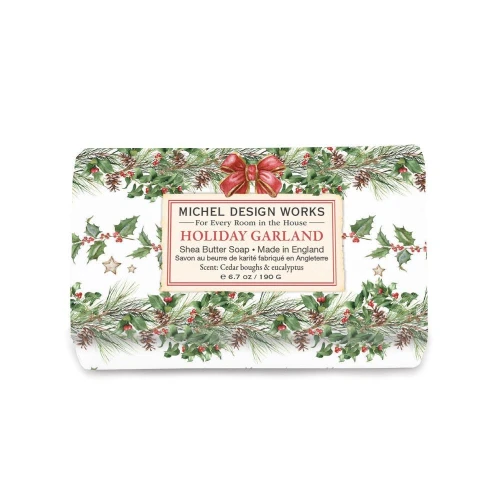 Holiday Garland Medium Soap Bar by Michel Design Works