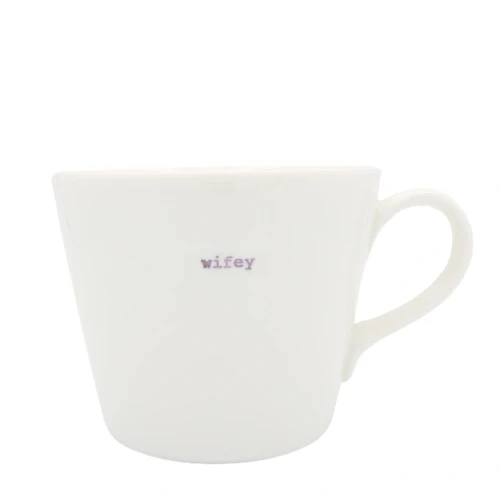Bucket Mug - Wifey By Keith Brymer Jones