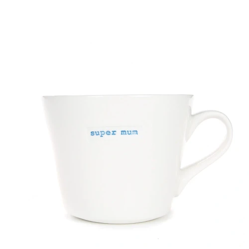 Bucket Mug - Super Mum By Keith Brymer Jones