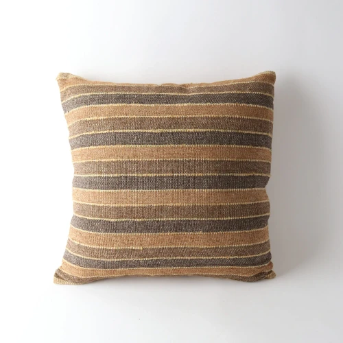 Handloom Cushion by Le Forge - Espresso - 50x50cm