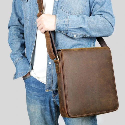 Alder Crazyhorse Leather Satchel by Nikau Design