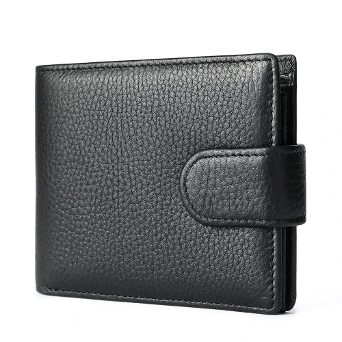 Beech Black Leather Wallet by Nikau Design